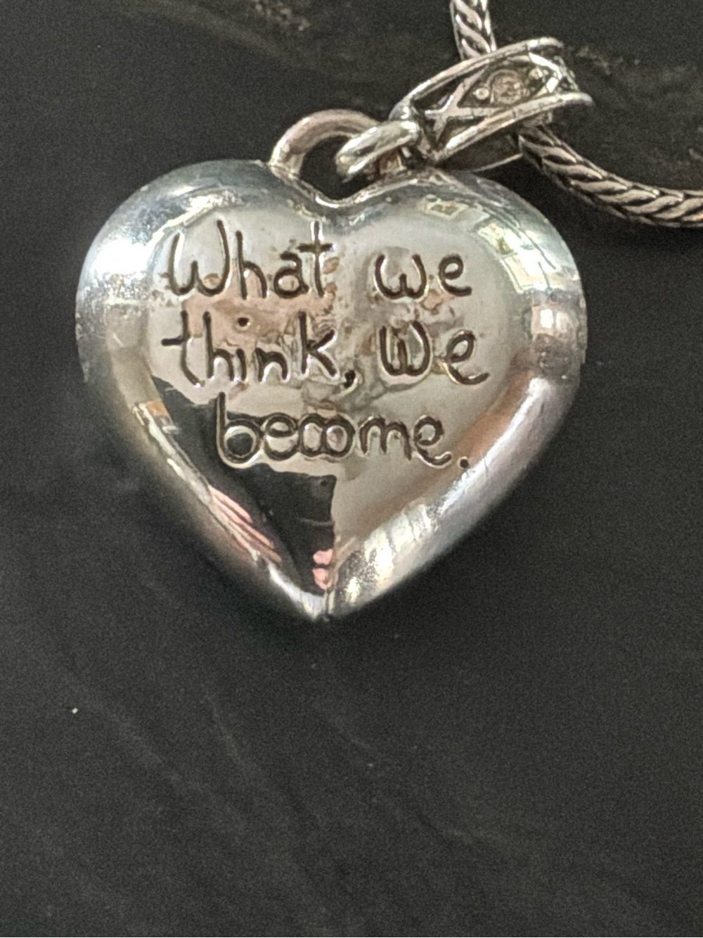 Brighton Heart Necklace - Silver